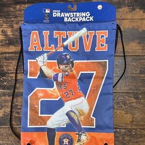 FOCO Blue Drawstring Backpack with Houston Astros Design